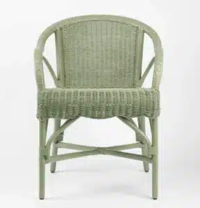 Belle Rattan Armchair Green