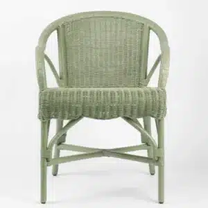 Belle Rattan Armchair Green