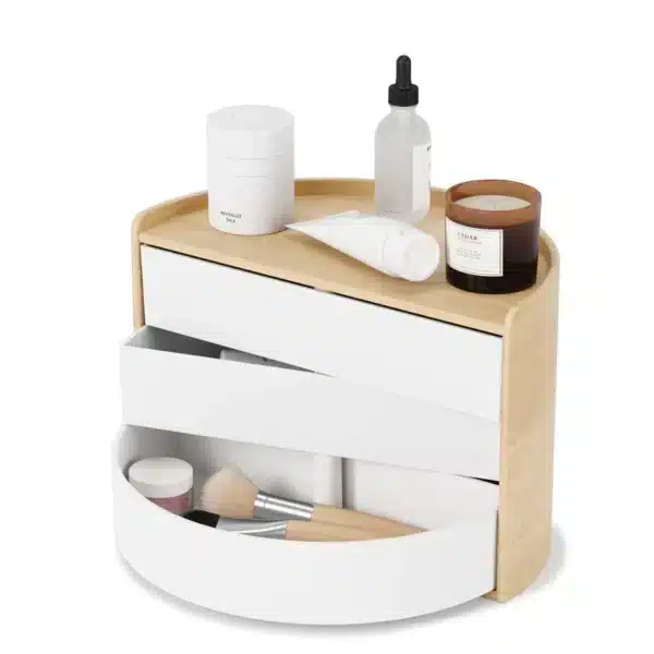 MOONA STORAGE BOX - WHITE/NATURAL