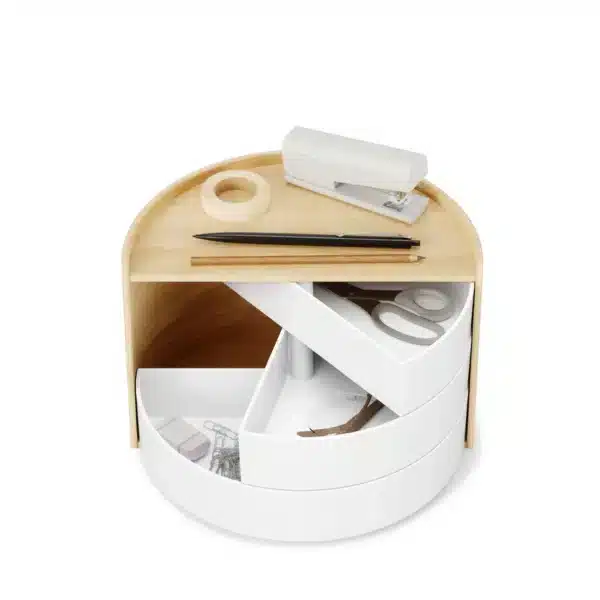 MOONA STORAGE BOX - WHITE/NATURAL - Image 7