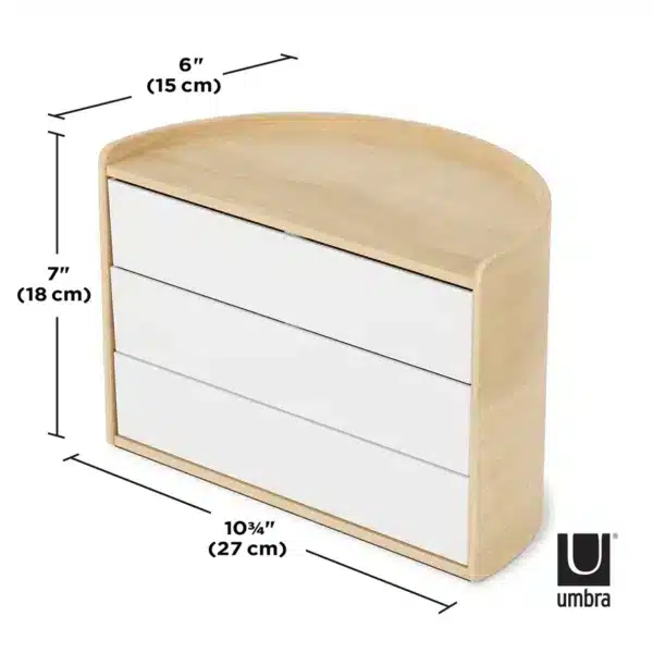 MOONA STORAGE BOX - WHITE/NATURAL - Image 8