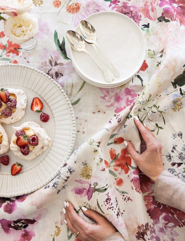 WILDFLOWERS LINEN TABLECLOTH - Image 6