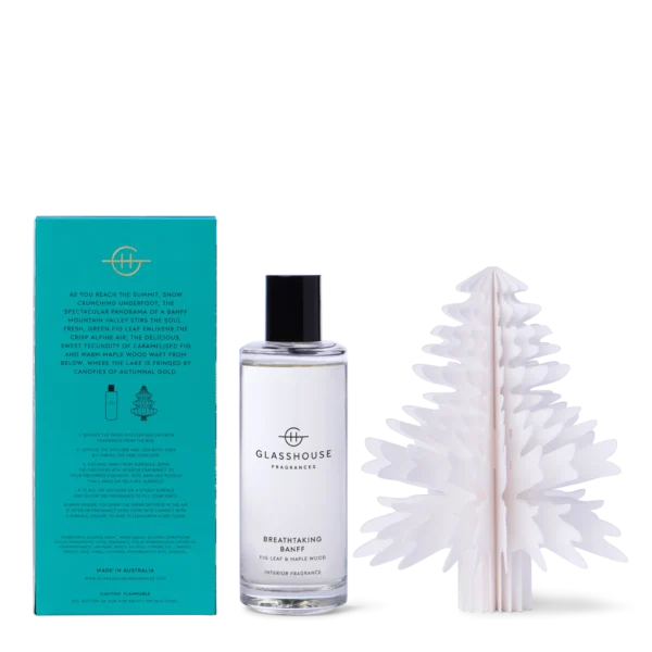 BREATHTAKING BANFF $49.95 MAPLE WOOD & FIG LEAF 150mL Interior Fragrance & Paper Diffuser - Image 5