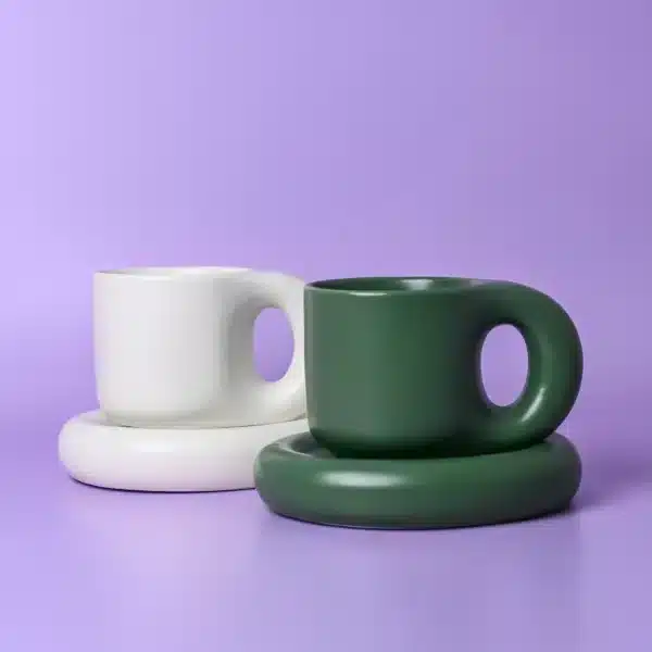 SAGE & COOPER Lola Chubby Mug  White - Image 3