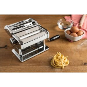 Marcato – Atlas 150 Pasta Machine With Tagliolini And Fettuccine Attachment (made In Italy)