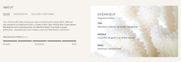 OCEANIQUE Soy Candle 70g - Novita Gifts