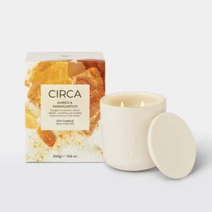 Amber & Sandalwood Soy Candle 300g