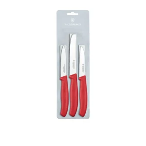 Victorinox Swiss Classic 3pc Paring Knife Set In Red