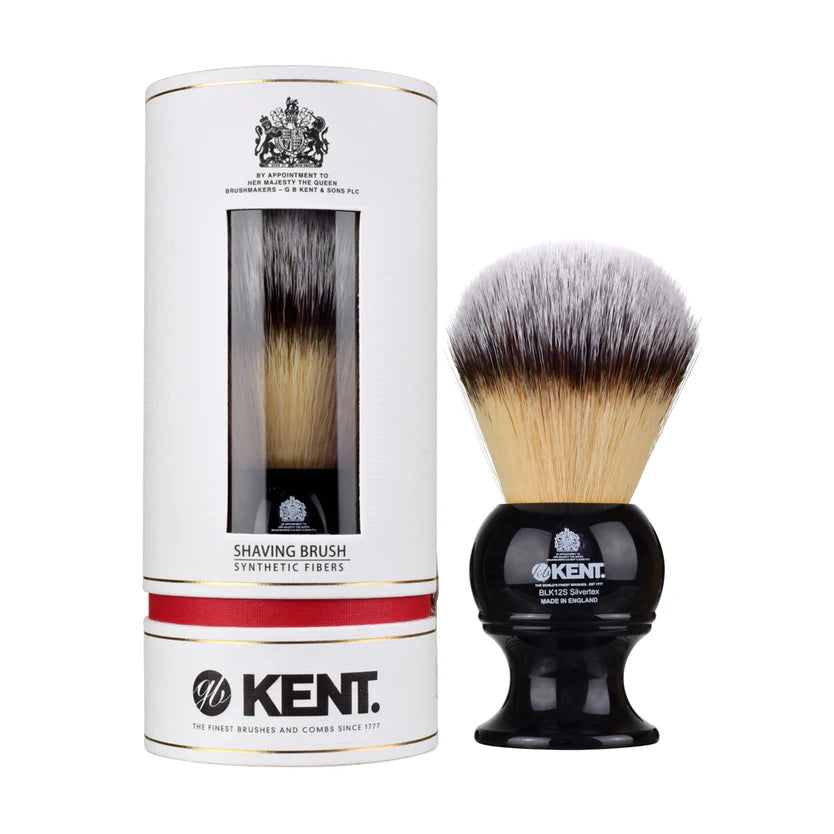 Kent Synthetic Shaving Brush - Black large