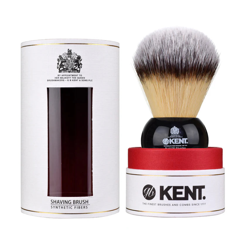 Kent Synthetic Shaving Brush - Black large - Image 4
