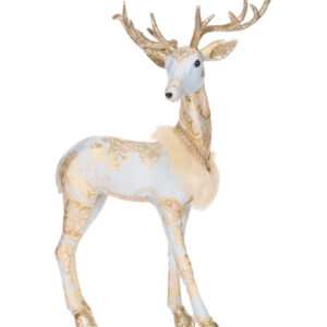 Exquisite Blue Jacquard Standing Reindeer