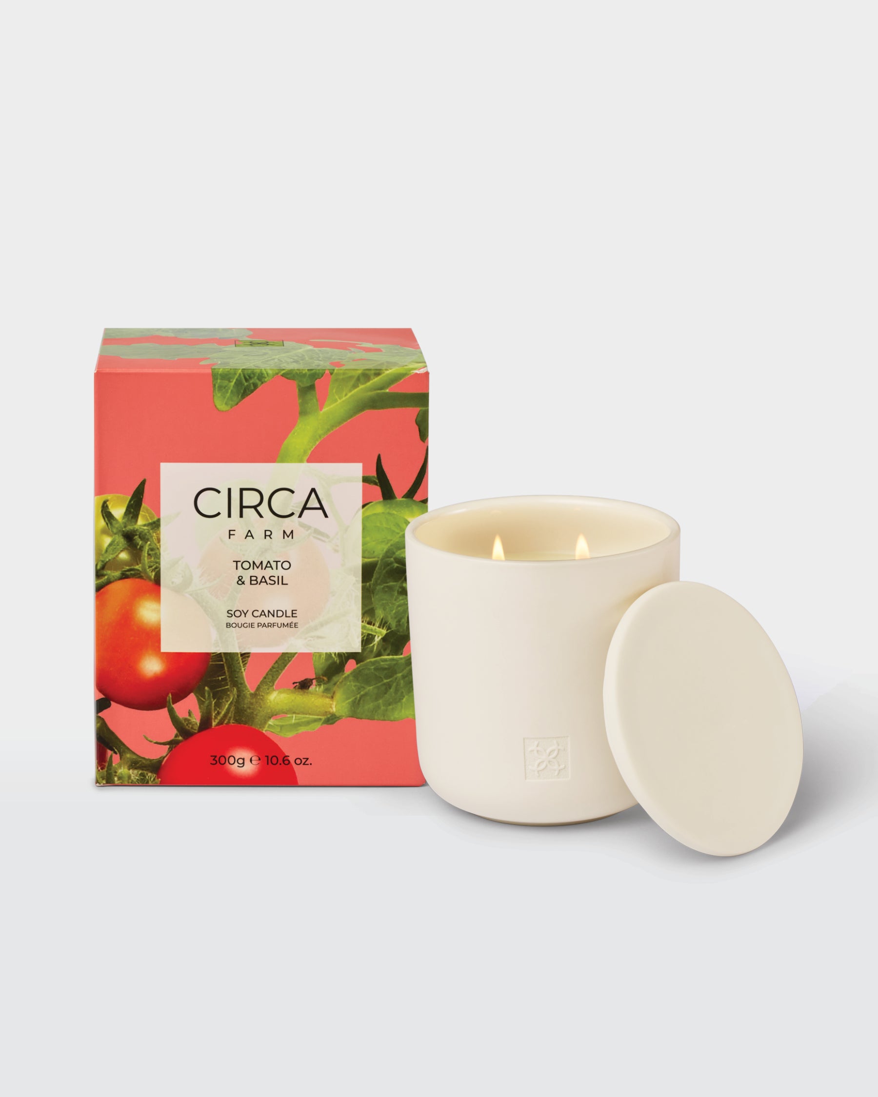 TOMATO & BASIL Soy Candle 300g