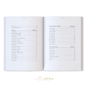 Written With Love Baby Memory Book With Keepsake Box – Pregnancy To 5 Years – White