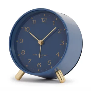 Jasper Navy Silent Alarm Clock