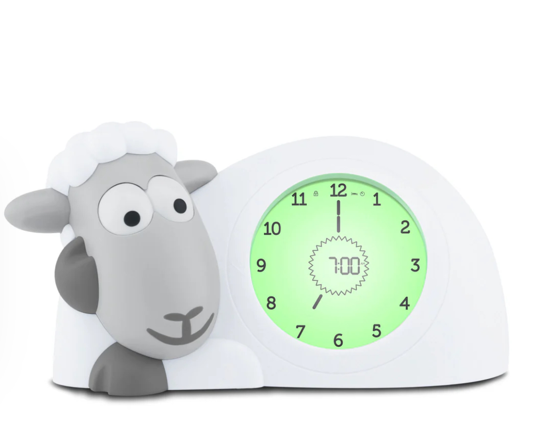 ZAZU Sleep Trainer Clock - Sam The Sheep (Grey)