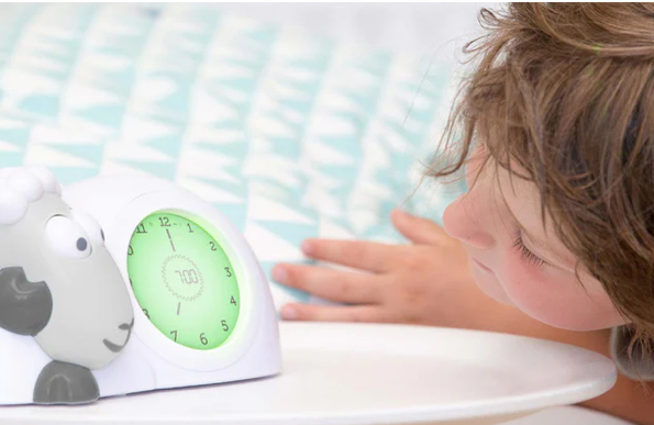 ZAZU Sleep Trainer Clock - Sam The Sheep (Grey) - Image 3