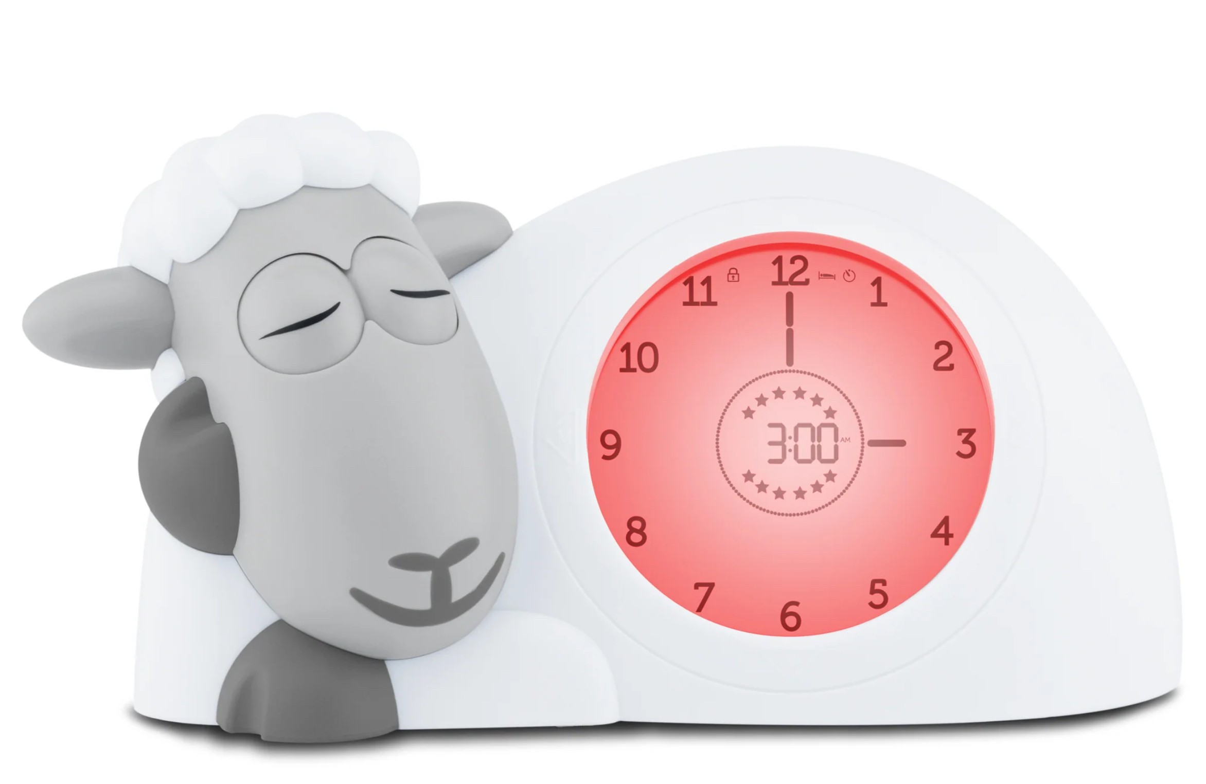 ZAZU Sleep Trainer Clock - Sam The Sheep (Grey) - Image 5