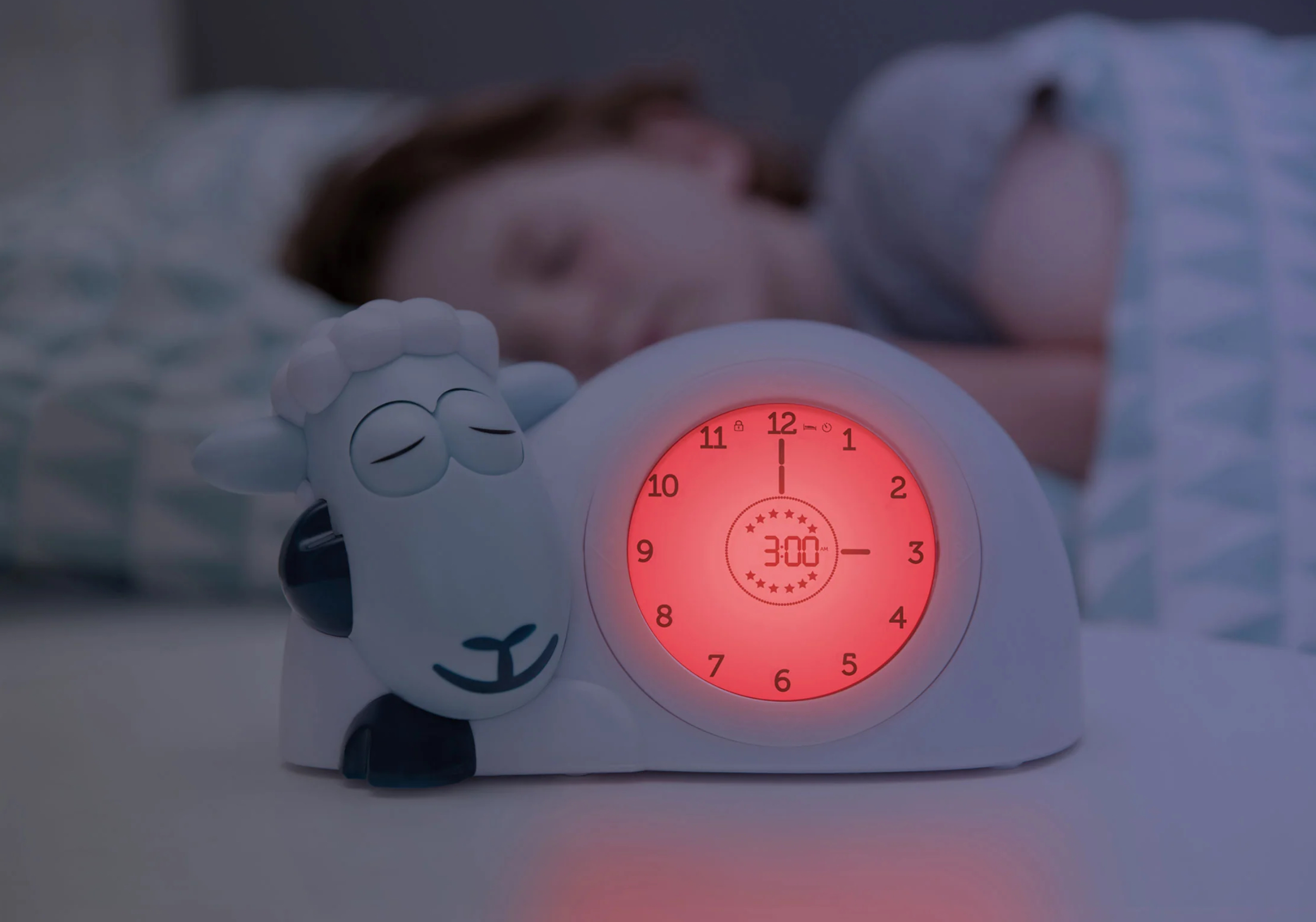 ZAZU Sleep Trainer Clock - Sam The Sheep (Grey) - Image 10