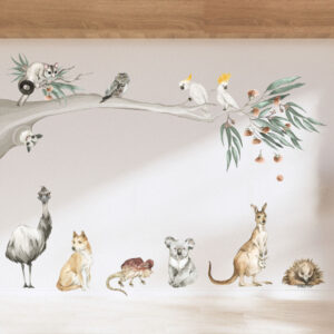 Kids Wall Decals – Australian Animals & Large Tree Wall Art