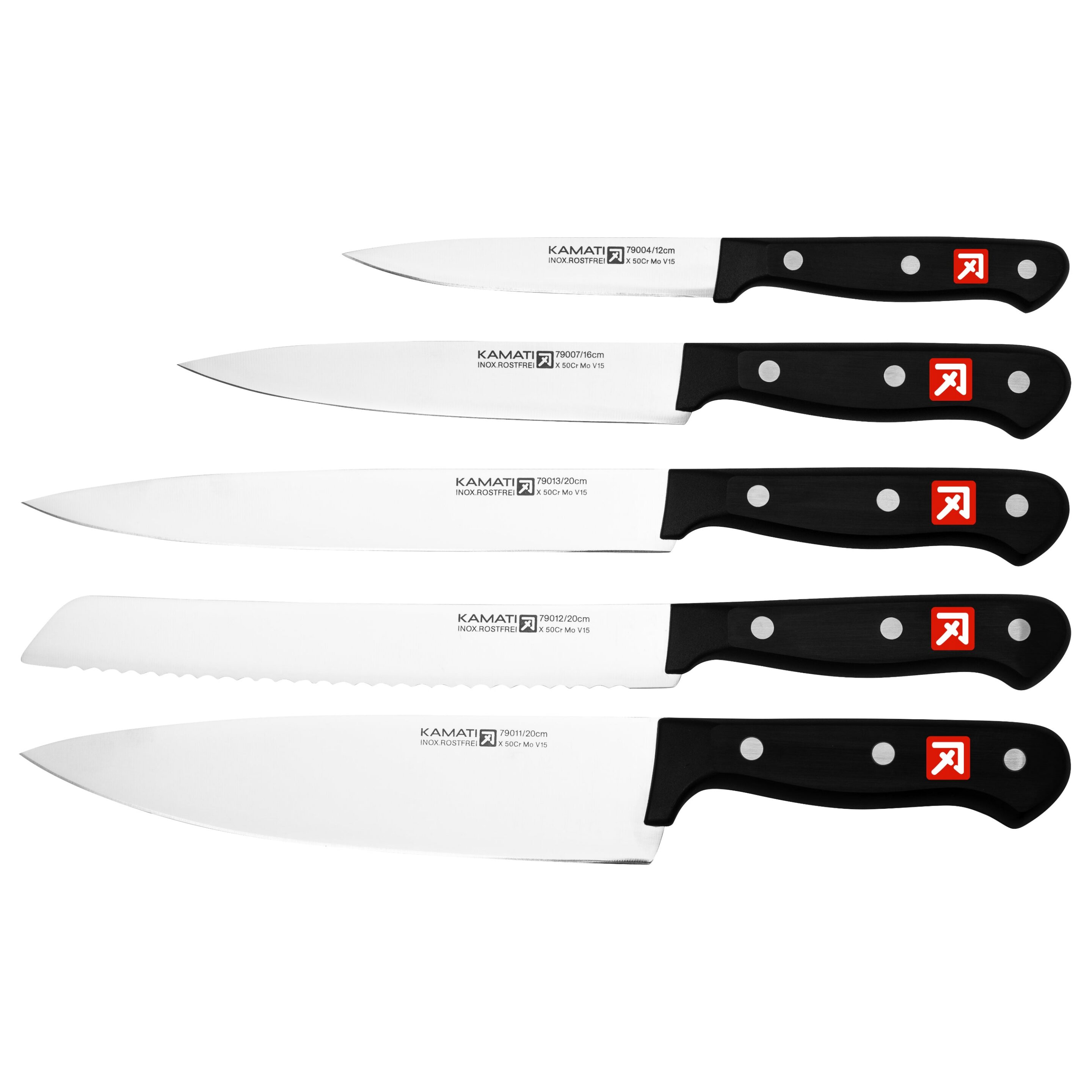 Kamati Gourmet 6 Piece Knife Block Set - Image 3