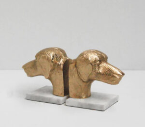 DOG BOOKENDS