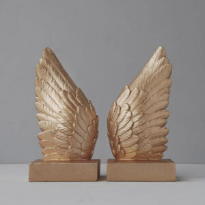 Wing Bookends – Gold