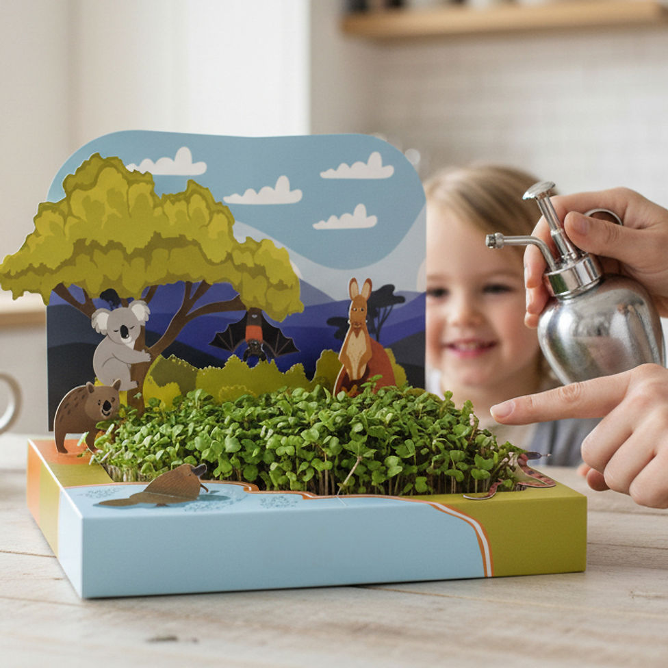 POP-UP BILLABONG MICROGREENS GROWING KIT .