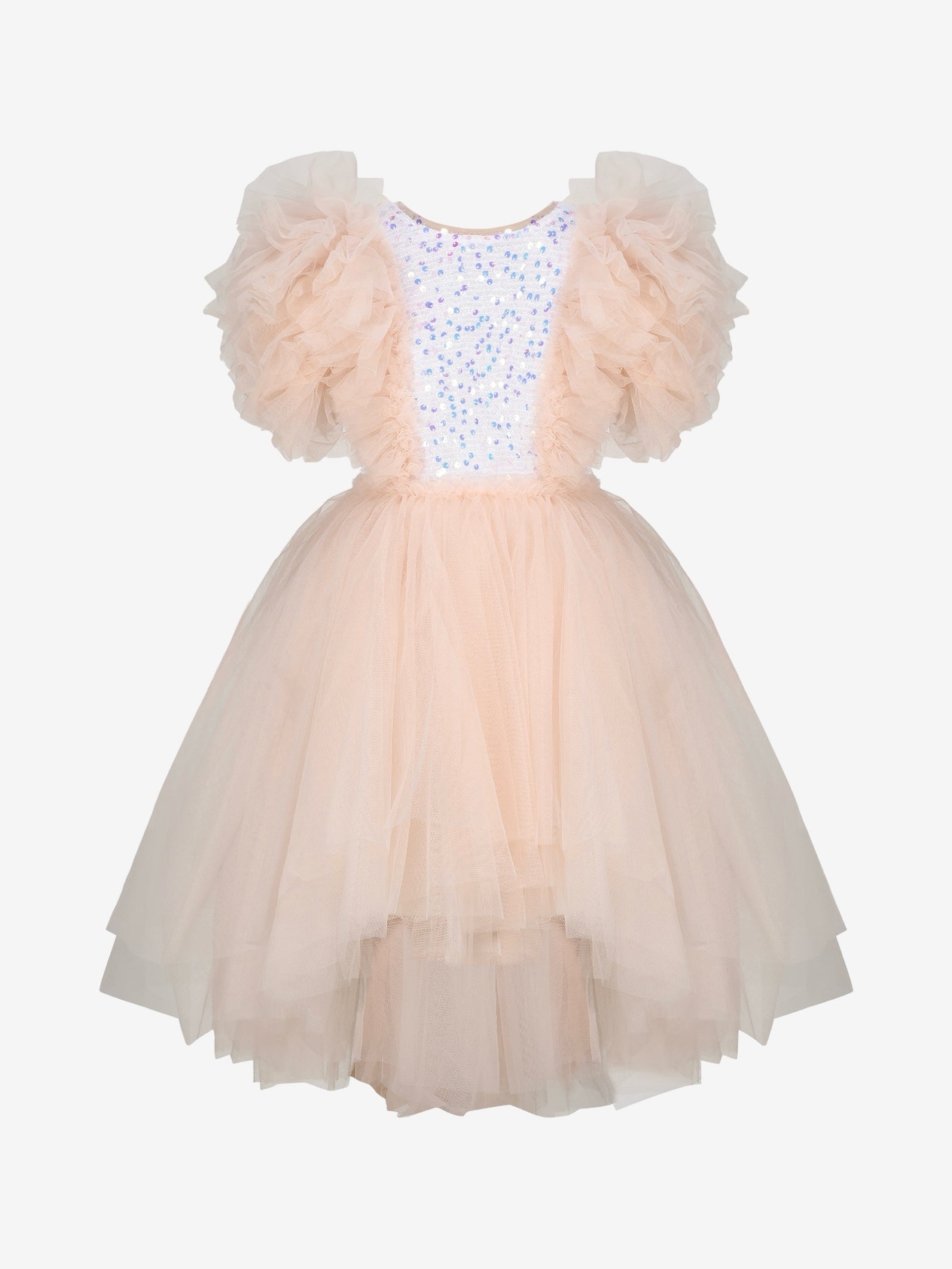 Merida Sequin Tutu Peach Pink Dress - Image 4