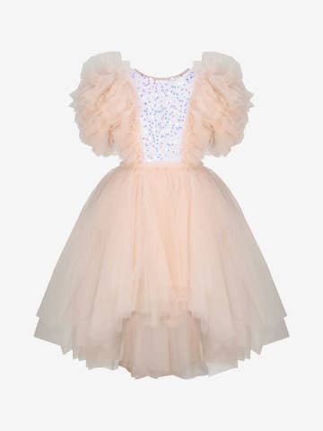 Merida Sequin Tutu Peach Pink Dress - Image 3